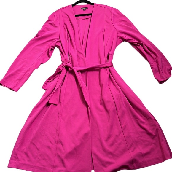 Lane Bryant Barbie pink wrap midi dress size 22/24 Barbie core